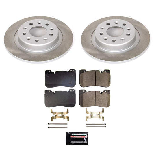 PowerStop 2022 GMC Terrain Rear Semi-Coated Rotor Kit (SC8676)