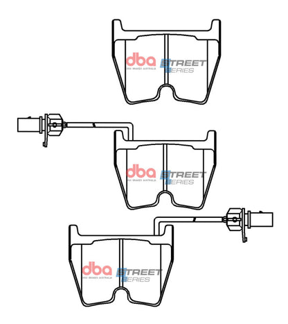 DBA Street Series Front Brake Pads | Audi A6 (12-18) (DB15110SS)