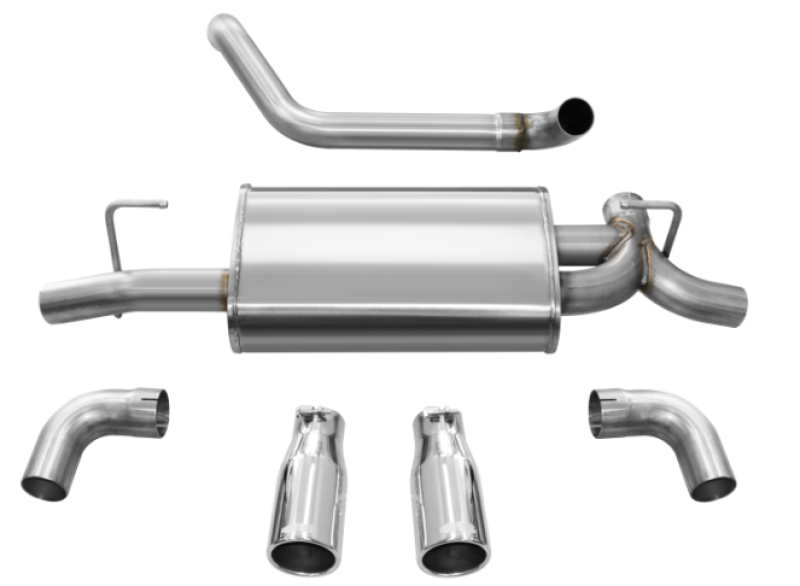 CORSA Touring Axle-Back Turn Downs | Jeep Wrangler JL/JLU 3.6L/2.0T (21014, 21016)