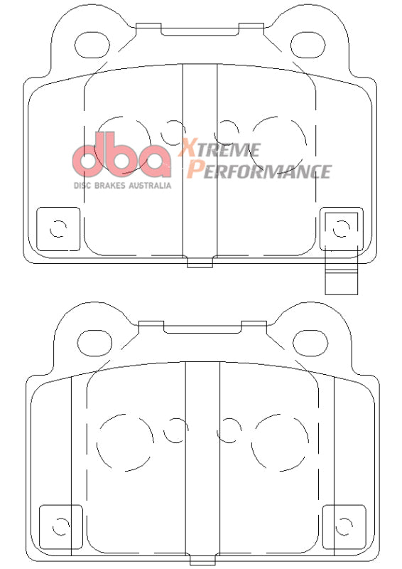DBA XP650 Rear Brake Pads | Mitsubishi EVO (08-14) (DB2215XP)