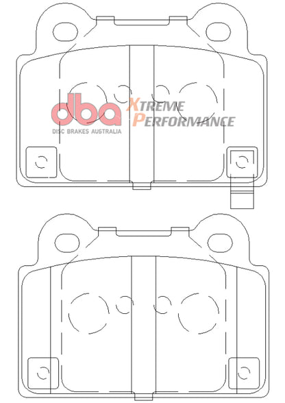 DBA XP650 Rear Brake Pads | Mitsubishi EVO (08-14) (DB2215XP)