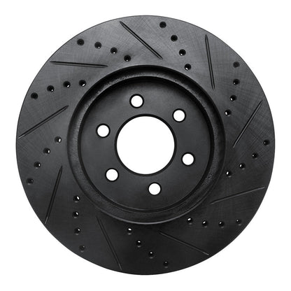 DFC D&S Black Brake Rotor (FRONT LEFT): Dodge Durango (03)