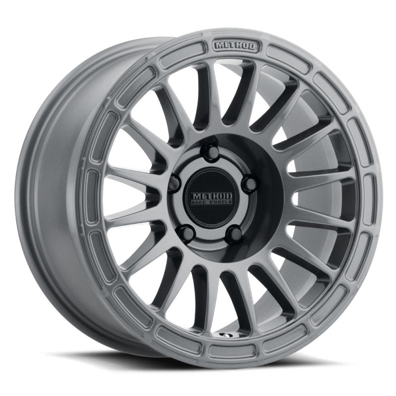 (set of 4) Method MR314 Gloss Titanium | 17x7.5" +25mm | 5x150mm Wheel