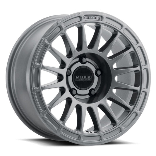 (set of 4) Method MR314 Gloss Titanium | 17x7.5" +25mm | 5x150mm Wheel