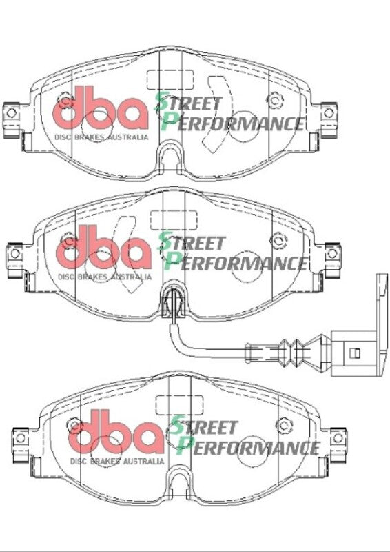 DBA SP Performance 288mm Front Brake Pads | Audi A3 (15-19) (DB2383SP)