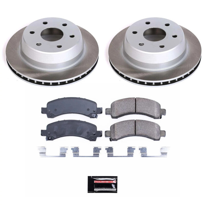 PowerStop 03-06 GMC Yukon XL 1500 Rear Semi-Coated Rotor Kit (SC2047)