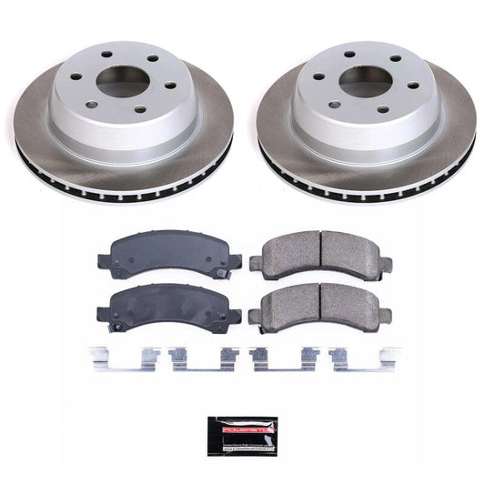 PowerStop 03-06 GMC Yukon XL 1500 Rear Semi-Coated Rotor Kit (SC2047)