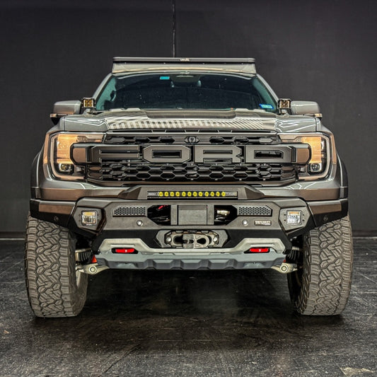 Rival 2D.1813.1.US Aluminum Bumper w/Winch Mount & Recovery Points For Ford Ranger Raptor