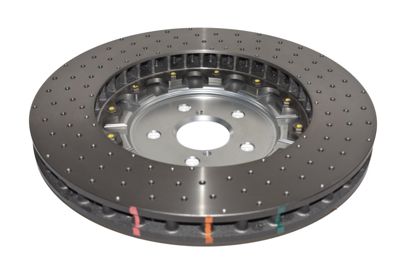 DBA 5000 Series Cross Drilled Front Rotor w/ Silver Hat | Lexus GS F (16-20) (DBA52788SLVXD)