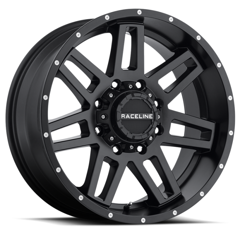 (set of 4) Raceline 931 Injector Satin Black | 17x9" +0mm | 6x139.7/6x135mm Wheel