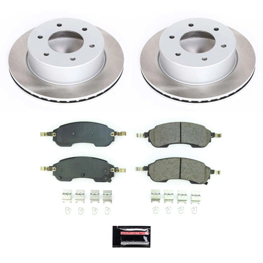 PowerStop 21-23 Ford Bronco Rear Semi-Coated Rotor Kit (SC8763)