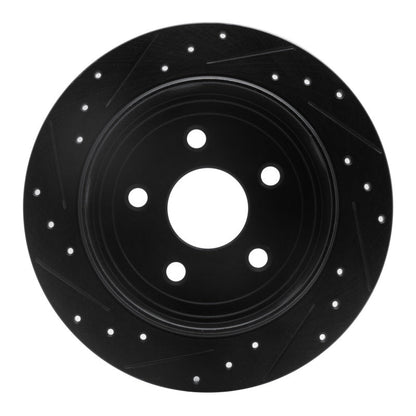 DFC Rear Right D&S Black Brake Rotor: Jeep Wrangler (07-18)