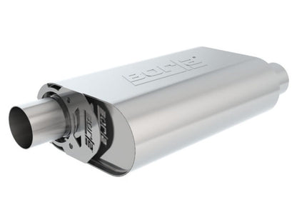 Borla CrateMuffler SBC 283/327/350 | 2.5in Offset/Center 14in x 4.35in x 9in Oval (400823)
