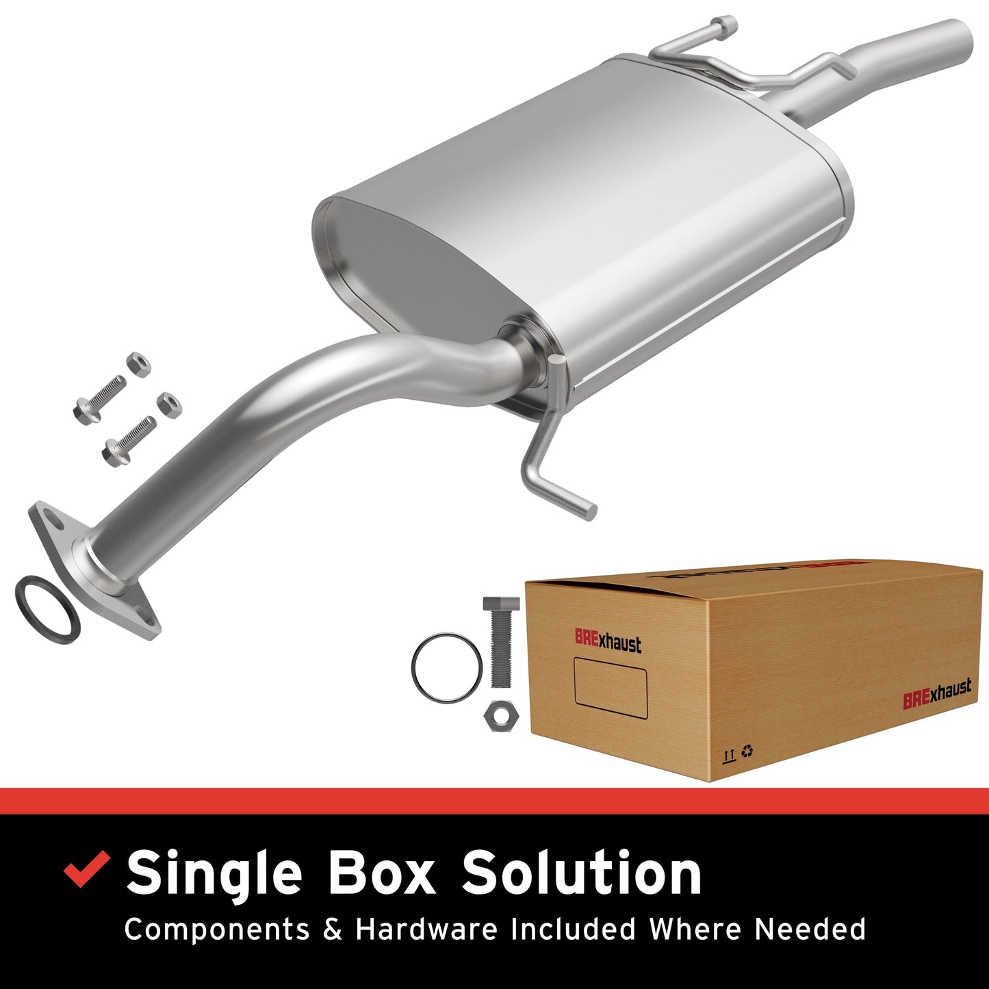 BRExhaust Direct-Fit Muffler Kit 108-0174