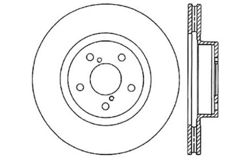 StopTech for Drilled Sport Brake Rotor 128.47012L