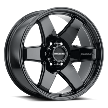 (set of 4) Raceline 942 Addict Gloss Black | 18x8" +35mm | 6x135mm Wheel