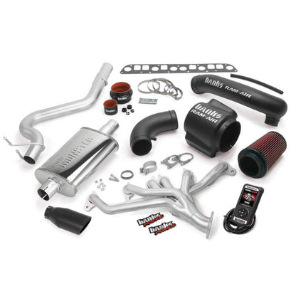 Banks 51335-B PowerPack SS Single Exhaust w/ Black Tip For Jeep 04-06