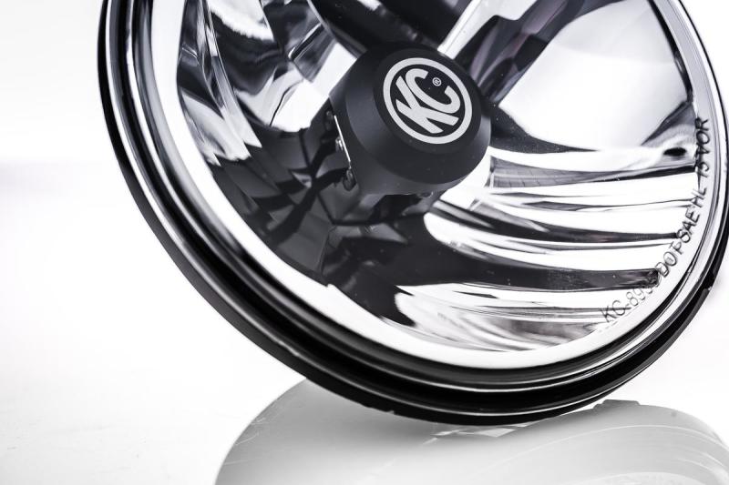 KC HiLiTES 42361 2 White LED 7" Headlights Pair Kit DOT for 97-06 Jeep Wrangler