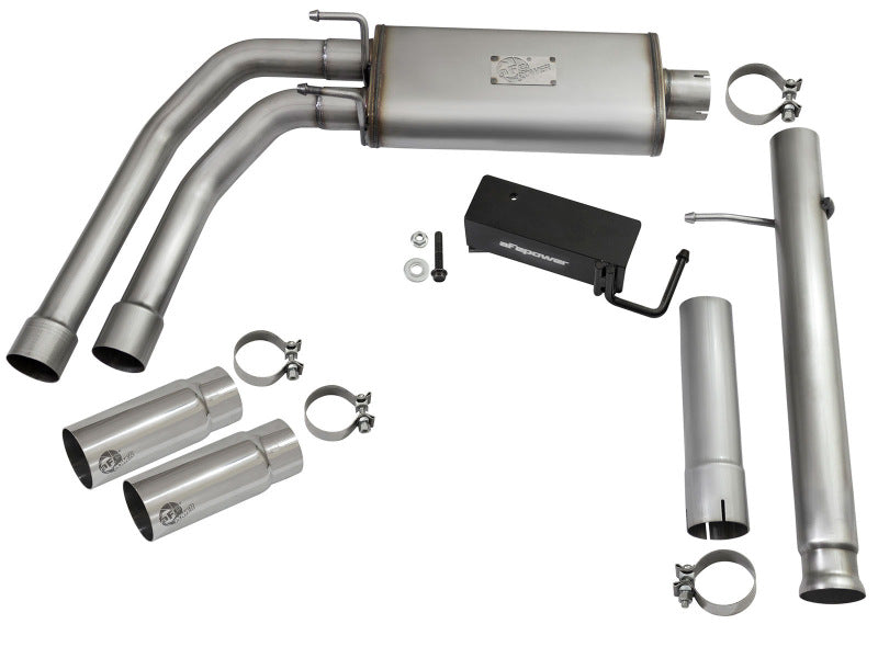 aFe Rebel Series 3in Middle Side Exit SS Exhaust | Chevrolet Silverado/GMC Sierra 1500 (09-16) (49-44062-P)