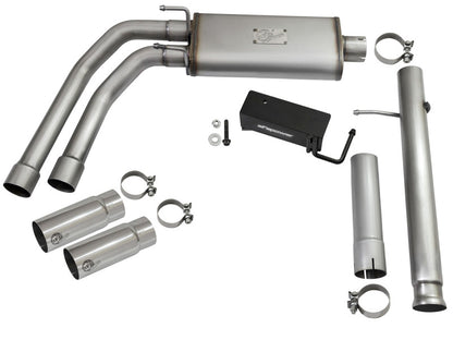 aFe Rebel Series 3in Middle Side Exit SS Exhaust | Chevrolet Silverado/GMC Sierra 1500 (09-16) (49-44062-P)
