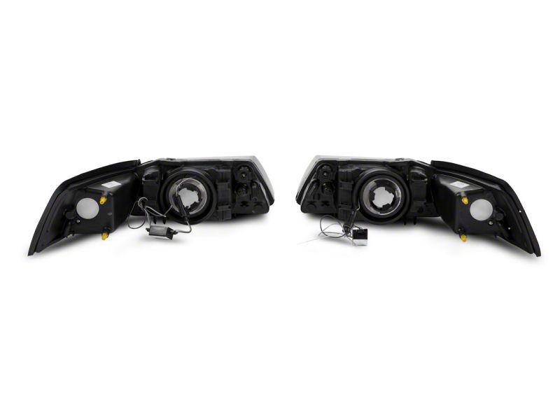 Raxiom 99-04 Ford Mustang Axial Headlights w/ LED Bar Blk (422712)