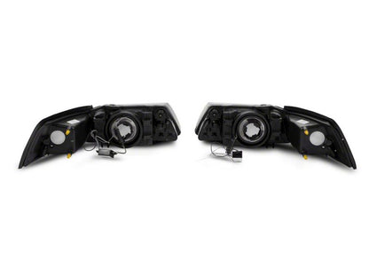Raxiom 99-04 Ford Mustang Axial Headlights w/ LED Bar Blk (422712)