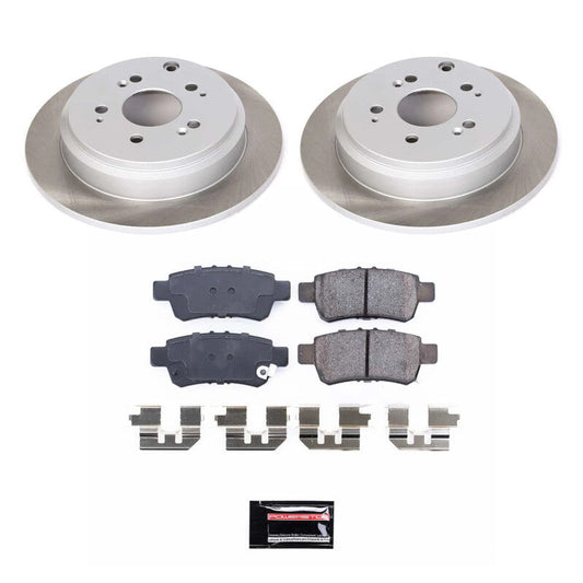 PowerStop 05-10 Honda Odyssey Rear Semi-Coated Rotor Kit (SC4604)