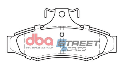 DBA Rear Street Series Brake Pads | Chevrolet Corvette (84-96) (DB1354SS)
