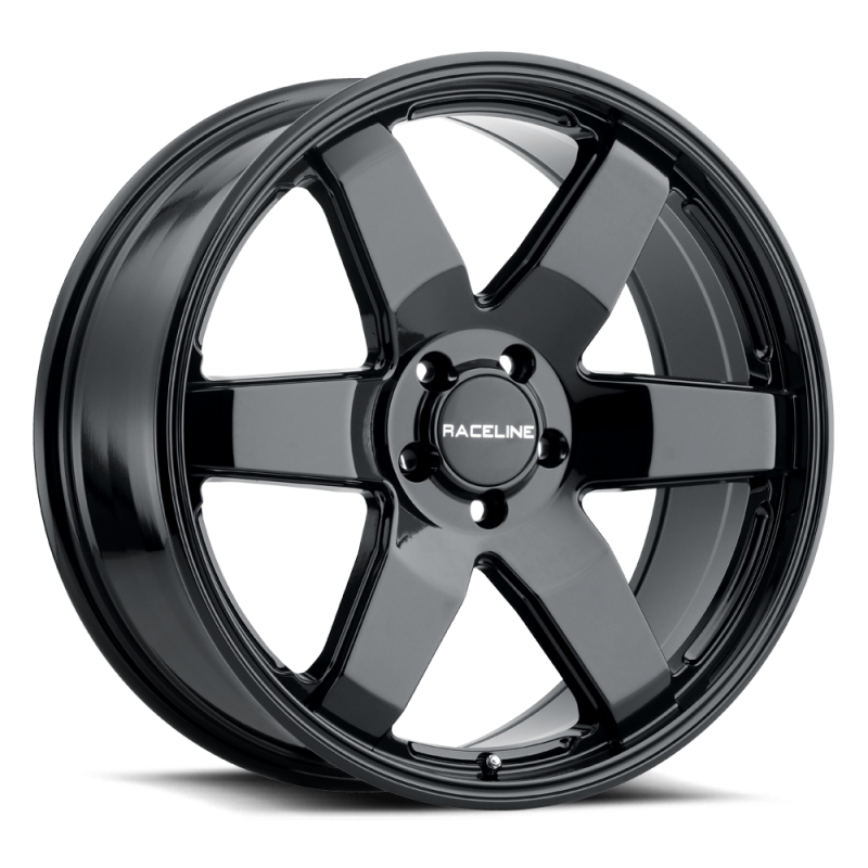 (set of 4) Raceline 942 Addict Gloss Black | 18x8" +35mm | 6x135mm Wheel
