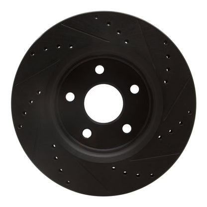 DFC D&S Black Brake Rotor (FRONT LEFT): Jeep Grand Cherokee (05-10)
