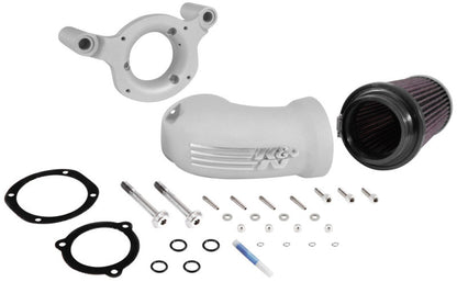 K&N 57-1137S Performance Air Intake System for Harley-Davidson (Silver)