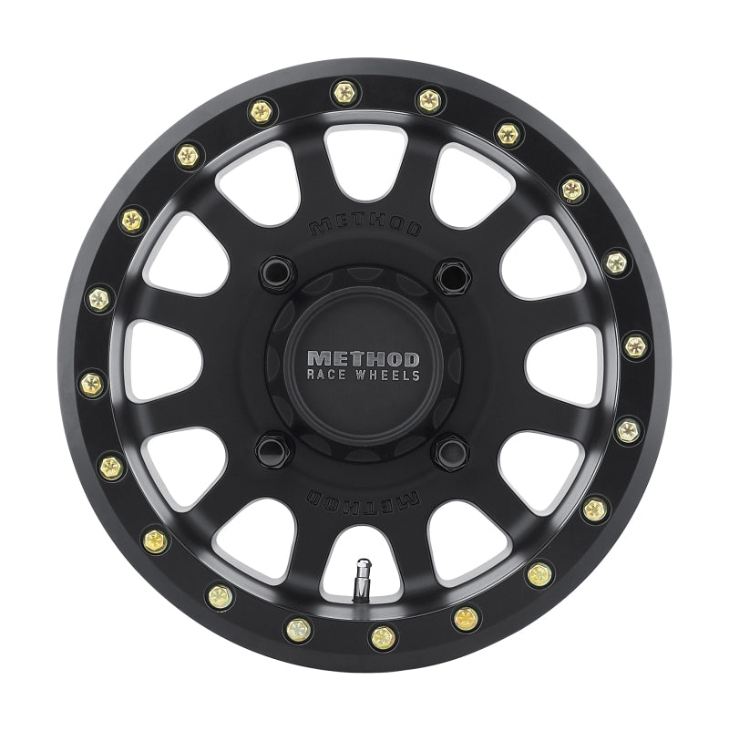 (set of 4) Method MR401 UTV Beadlock Matte Black | 15x7" +13mm | 4x136mm Wheel