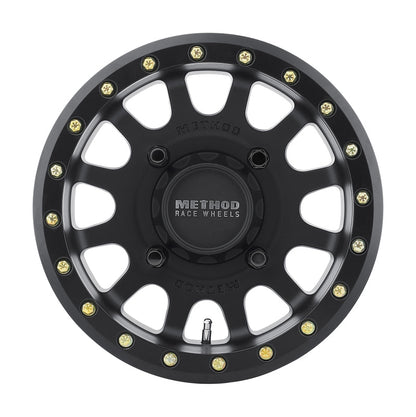 (set of 4) Method MR401 UTV Beadlock Matte Black | 15x7" +13mm | 4x136mm Wheel