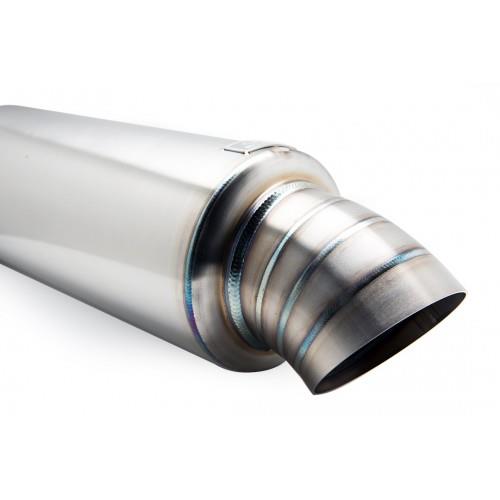 BLOX Racing Street Muffler with Turndown Tip (BXEX-00107)
