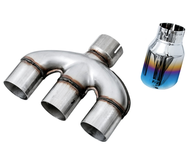 AWE Tuning Dual-to-Triple Vapor Blue Tip Conversion Kit | Honda Civic Si (17-20) (3810-59020)