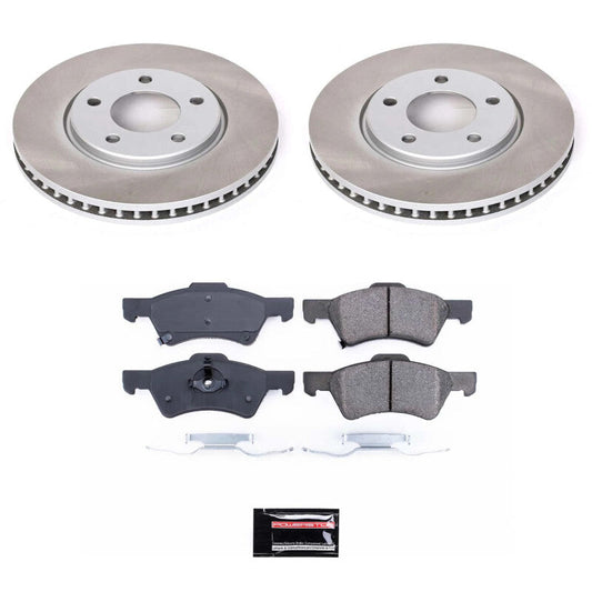PowerStop 01-07 Dodge Grand Caravan Front Semi-Coated Rotor Kit (SC5247)