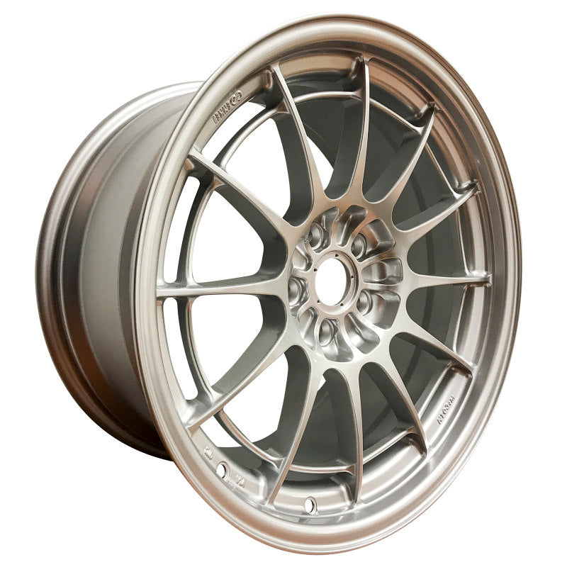 Enkei NT03+M 18x9.5 +40 5x108 F1 Silver-WheelFlip