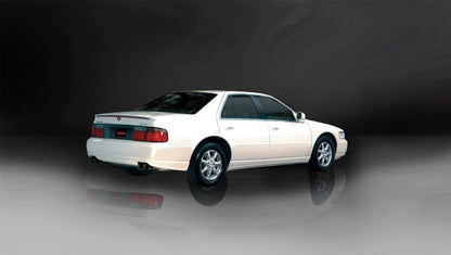 Corsa 2.5in Dual Rear Cat-Back Exhaust w/ Twin 35in Tips | Cadillac Seville (98-03) (14150BLK)