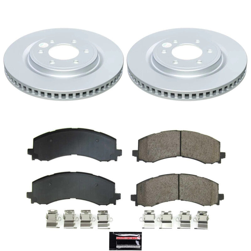 PowerStop 22-23 Ford F-150 Lightning Front Z17 Coated Brake Kit (CRK9262)