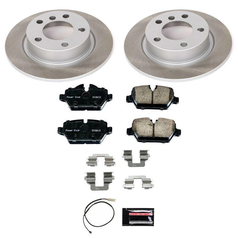 PowerStop 13-16 Mini Cooper Paceman Rear Semi-Coated Rotor Kit (SC6664)