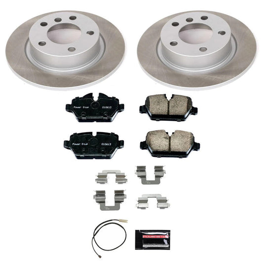 PowerStop 13-16 Mini Cooper Paceman Rear Semi-Coated Rotor Kit (SC6664)