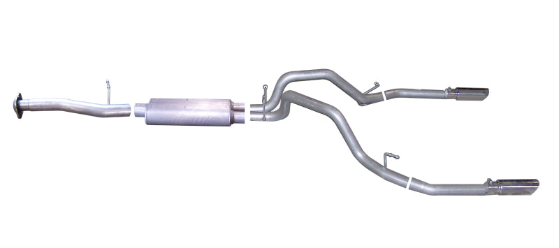 Gibson 2.5in Dual Split Cat-Back Exhaust | Chevrolet Silverado 1500 LT (07-09) (65634)