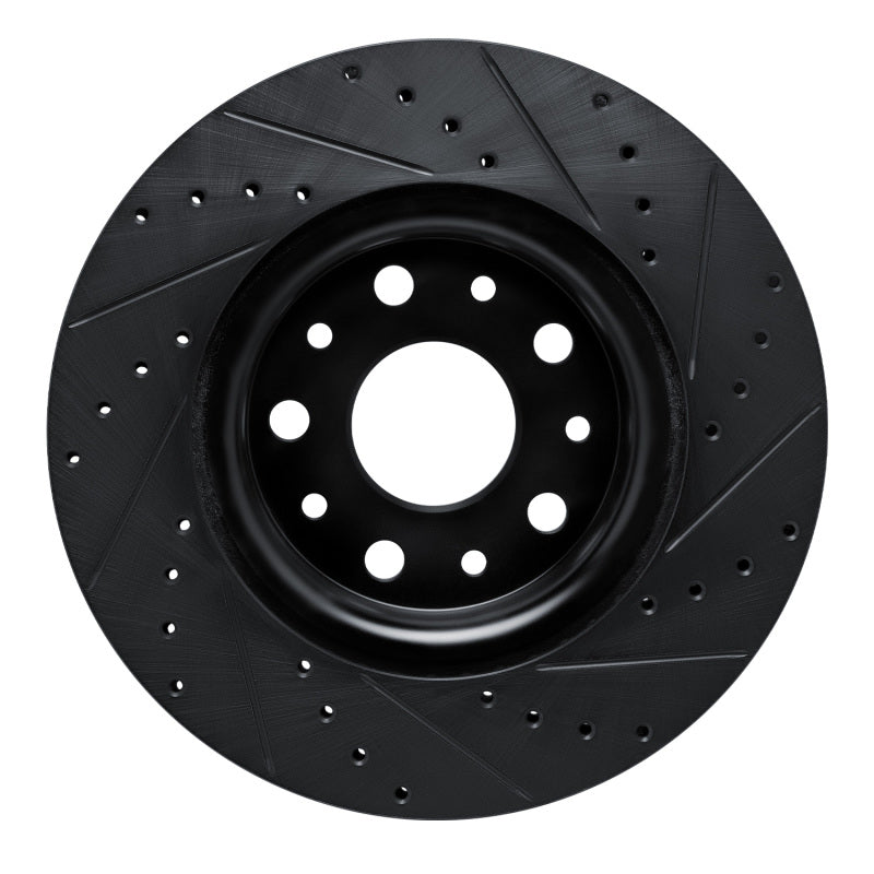 DFC D&S Black Brake Rotor (FRONT LEFT): Fits Jeep Wrangler (18-25)