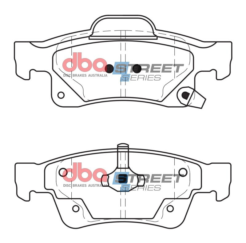 DBA Rear Street Series Brake Pads (Solid Rear Rotor) | Dodge Durango (11-20) (DB2217SS)