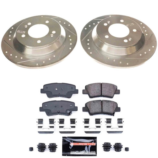 PowerStop 22-23 Hyundai Kona Rear Z23 Evolution Brake Kit (K9273)