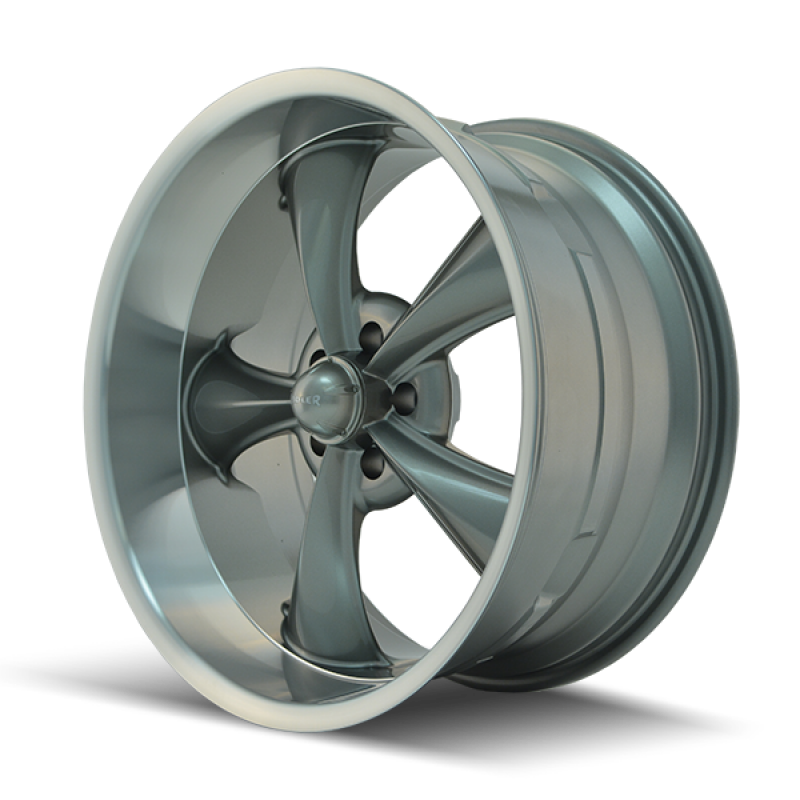 Ridler Wheels 695 Gloss Grey Machined | 17x8" +0mm | 5x127mm Wheel
