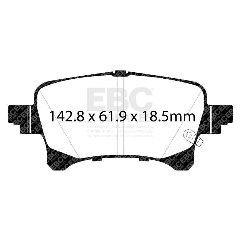 EBC Brakes ED93093 Truck/SUV Extra Duty Brake Pads for Gladiator/Wrangler JL