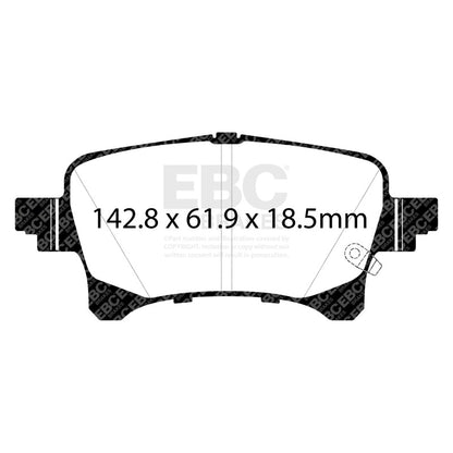 EBC Brakes ED93093 Truck/SUV Extra Duty Brake Pads for Gladiator/Wrangler JL