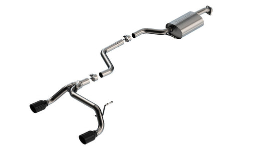 Borla 18-23 Suzuki Jimny 1.4L AT/MT 2in Catback Exhaust Black Chrome Tips | Jimny (140923BC) (SPF140923BC)