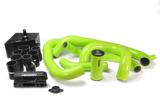 Perrin PSP-ITR-437-3NY FMIC Boost Tube Kit Neon Yellow for 2015–2021 Subaru WRX
